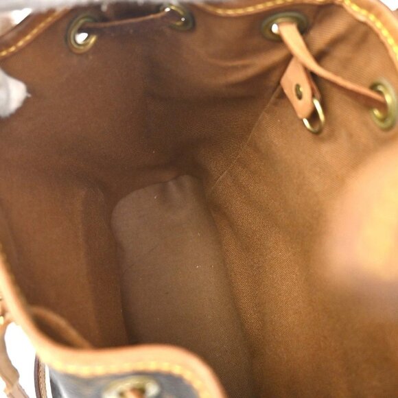 LOUIS VUITTON Mini Montsouris Backpack Bag Monogram Leather Brown M51137 96MA061 main image 4